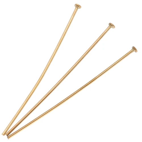 Chiodi a testa piatta 50x1 mm - acciaio inossidabile 304 Dorato x10