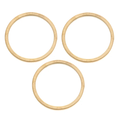 Anelli chiusi 12x0,8 mm - Acciaio inossidabile 316L Dorato x8