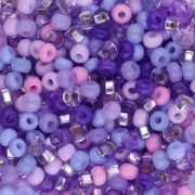 Perla Preciosa 8/0 3 mm - Mix lilla x 20 g