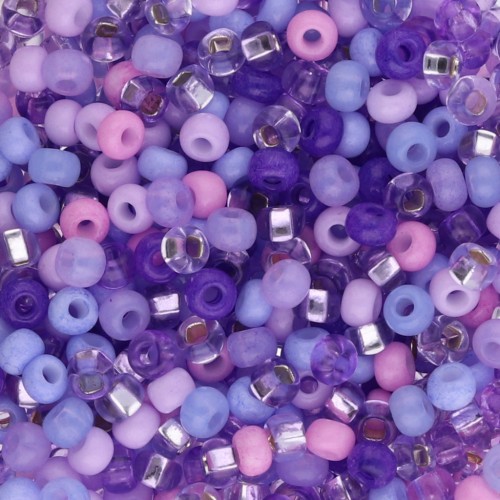 Perla Preciosa 8/0 3 mm - Mix lilla x 20 g
