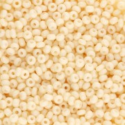 Perla Preciosa 11/0 da 2 mm - Solgel - Beige tinto in bianco gesso x 20 g
