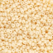 Perla Preciosa 11/0 da 2 mm - Solgel - Beige tinto in bianco gesso x 20 g