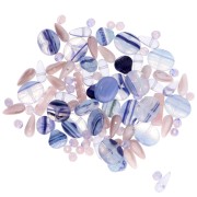 Assortimento di Perle di Boemia - Lavanda x50g