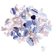 Assortimento di Perle di Boemia - Lavanda x50g