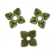 Coppette  fiori 5 mm bronzo x10