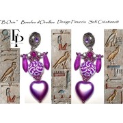 Perle di vetro Perla 5x16 mm - Trasparente Blu Costellazione x25