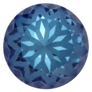 Cabochon rotondo Aurora A1088L Lotus 10 mm - Crystal Bermuda Blue x1