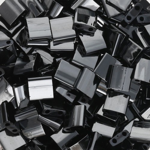 Perline Miyuki Tila 5x5x1,9 mm TL-55096 - Ematite Nera Vuota Piena x10g