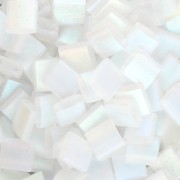 Perline Miyuki Tila 5x5x1,9 mm TL-55107 - Crystal AB Full Mat x10g|raw }}