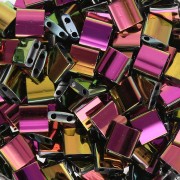 Perline Miyuki Tila 5x5x1,9 mm TL-55109 - Black Vitrail Full x10g