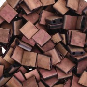 Miyuki Tila Beads 5x5x1.9 mm TL-55115 - Black Capri Rose Full Mat x10g|raw }}