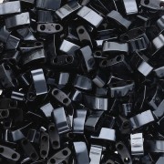 Perline Miyuki Mezza Tila 5x2.3x1.9mm HTL-55092 - Ematite nera blu piena x10g