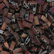 Perline Miyuki Half Tila 5x2.3x1.9mm HTL-55111 - Nero Valentinite Full Mat x10g|raw }}