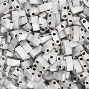 Perline Miyuki Half Tila 5x2.3x1.9mm HTL-55114 - Black Labrador Full Mat x10g|raw }}