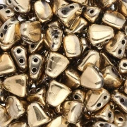 Perline in vetro ceco a due fori Nib-Bit 6x5 mm - Full Amber x10g