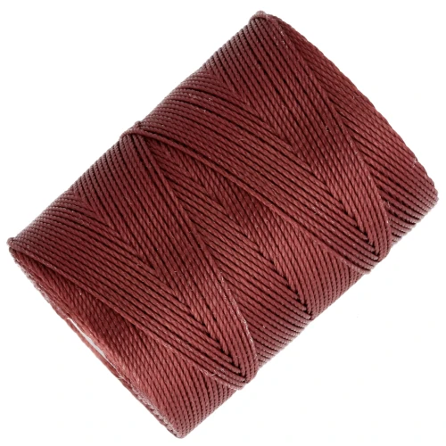 C-LON Cordoncino per perline di peso fine 0,4 mm - Terra di Siena x124m