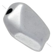 Perlina irregolare 13x11 mm - Argento invecchiato x1