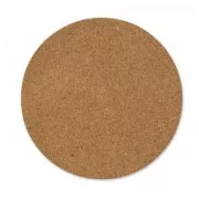 placche rotonde di sughero 20 cm Naturale x2