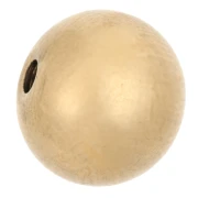 Perline rotonde da 10 mm - Acciaio inossidabile 316F placcato oro x4