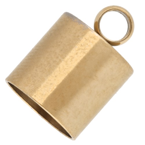 Tappi terminali cilindrici per cavo da 8 mm - acciaio inox 303 Gold x4