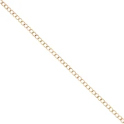 Catena Rombo a maglie da 3 mm - Acciaio inossidabile 316L placcato oro x50cm