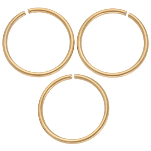 100 anelli aperti aperti in acciaio inox 304, resistenti che non sbiadiscono, colore argento (16 mm x 1,2 mm