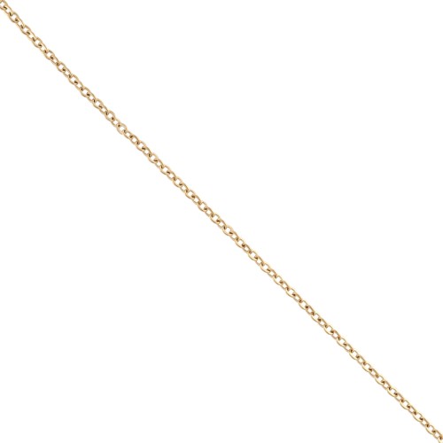 Catena a maglia Forçat 2 mm - Acciaio inox 316L Gold x50cm