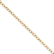 Catena a maglia Forçat 2 mm - Acciaio inox 316L Gold x50cm