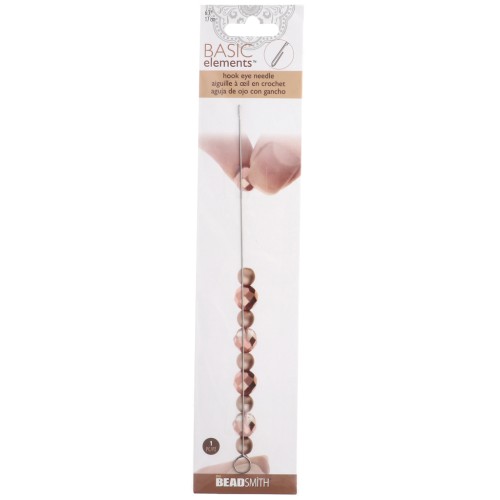 Ago per perline da 17 cm con cruna ad uncino x1