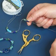 Ago per perline da 17 cm con cruna ad uncino x1