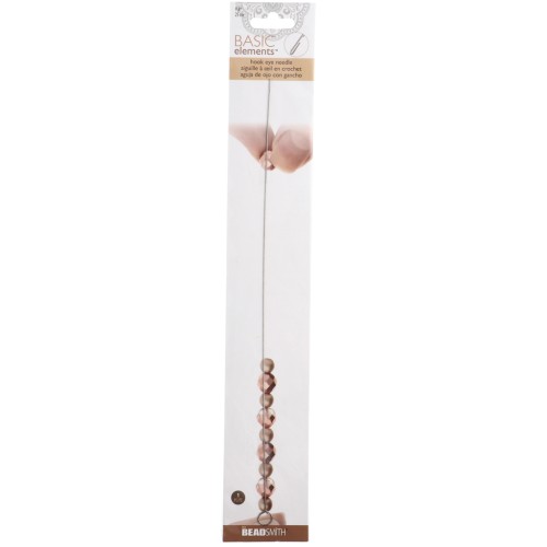 Ago per perline da 25 cm con cruna ad uncino x1