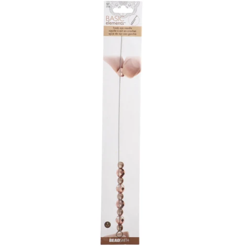 Ago per perline da 25 cm con cruna ad uncino x1