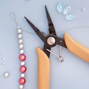 Pinze per gioielli a molla 4 in 1 da 14 cm - Beige x1