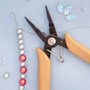 Pinze per gioielli a molla 4 in 1 da 14 cm - Beige x1