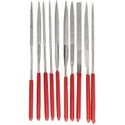 Set di 10 lime ad ago diamantate da 14 cm - utensili per gioielleria x1