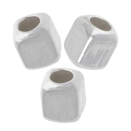 Perline cubiche 2 mm - Argento 925 x10