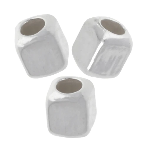 Perline cubiche 2 mm - Argento 925 x10