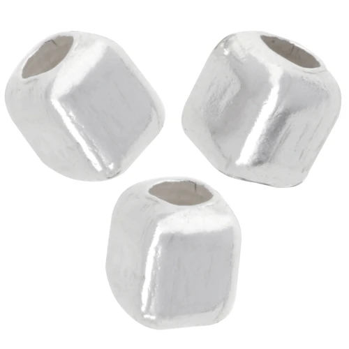 Perline cubiche 3 mm - Argento 925 x10