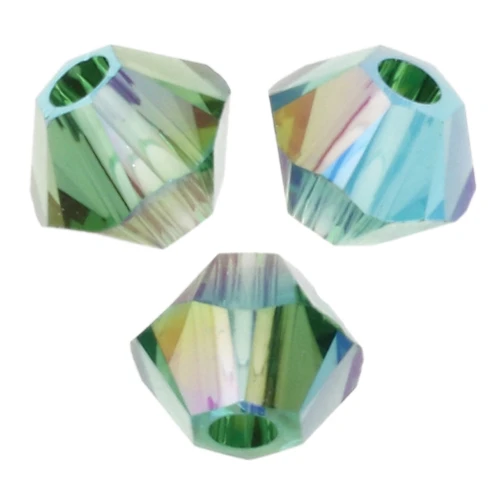 PureCrystal 5328 Trottole di cristallo da 3 mm - Verde Muschio Scuro Shimmer 2X x50