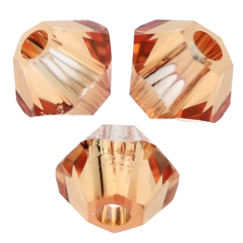 Bicone in cristallo Swarovski 5328 3 mm - Arancione scuro x1440