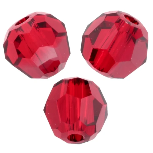 PureCrystal 5000 perline rotonde da 4 mm - Light Siam Satin x20