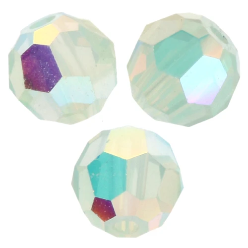 PureCrystal 5000 Perline rotonde da 4 mm - Crisolito Opale AB 2X x20