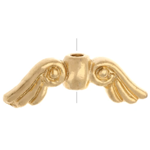 Perla ali d'angelo 5x14 mm - Dorato con oro fino x1