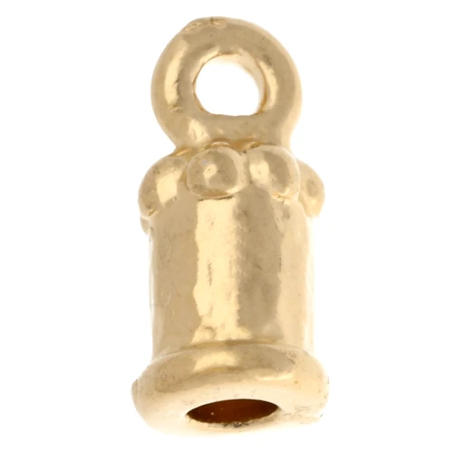 Estremità lavorata 2 mm - Dorato x1