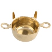 Inserto a griffe per PureCrystal 1028/1088 cabochon 8 mm - Oro x1