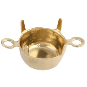 Inserto a griffe per PureCrystal 1028/1088 cabochon 8 mm - Oro x1