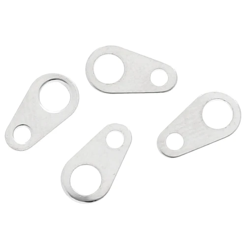 Clip ovali 9x5 mm - Argento x144