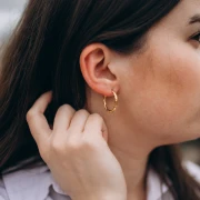 Cerchio rotondo martellato 25 mm - Filo 2,5 mm - Acciaio inossidabile 316L e 201 x2