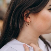 Clip rotonda martellata 18 mm - Filo 2,5 mm - Acciaio inossidabile 316L e 201 x2