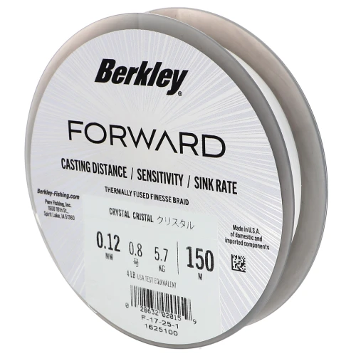 Fil Forward - Treccia fine ultraresistente e flessibile 0,12 mm (4LB) - Crystal x150m